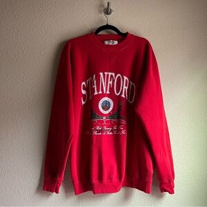Vintage Stanford University Cardinal Large Crew Neck Sweatshirt 20/20 HVYWT
